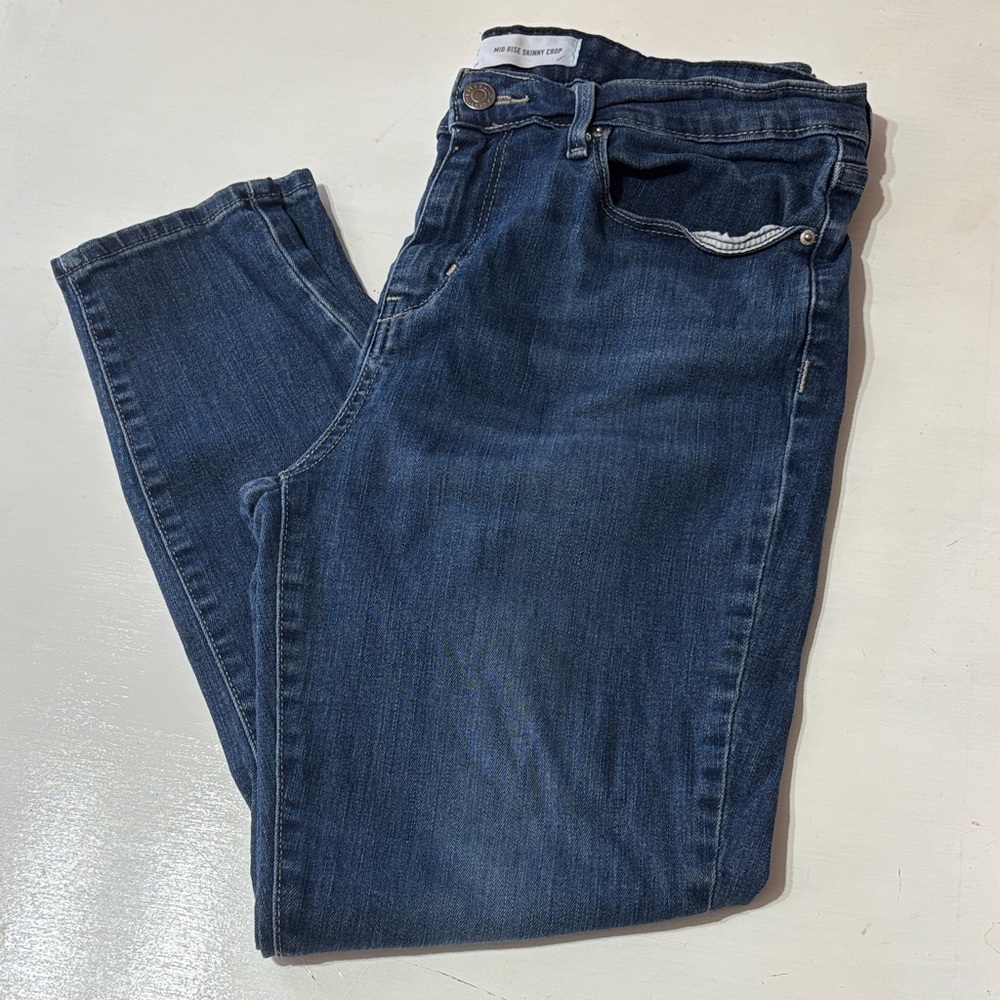 Signature by Levi Strauss Dark Blue Ankle Jeans